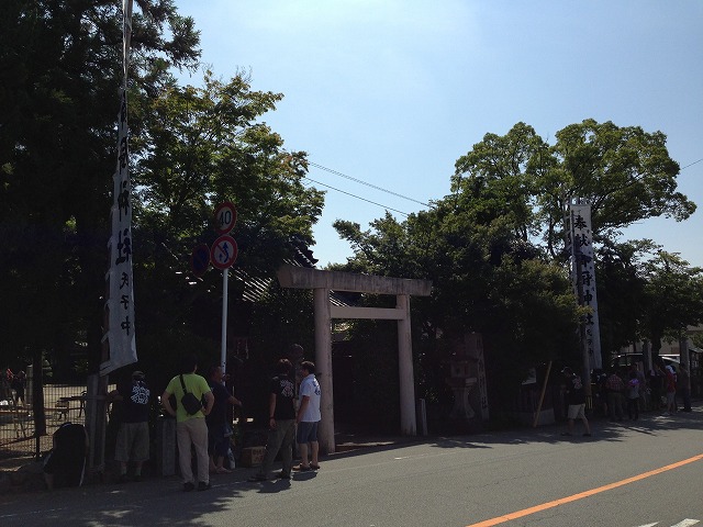 御厨神社ののぼり設置