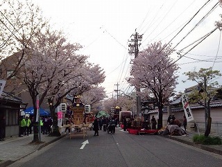 岐阜みこしの会場となる町並み